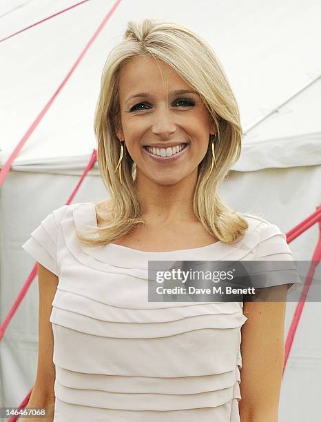 Lara Lewington attends the Cartier Queen's Cup Polo Day 2012 at Guards Polo Club on June 17, 2012 in Egham, England.