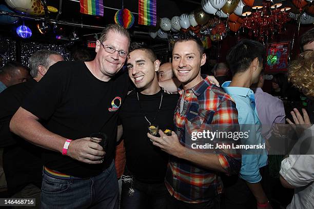 Ray Carr and guests attend Alex Carr's birthday celebration at The Stonewall Inn on June 16, 2012 in New York City.