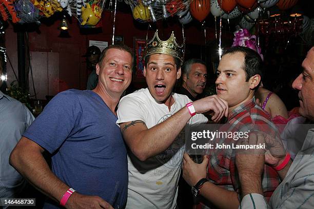 Alex Carr and guests attend Alex Carr's birthday celebration at The Stonewall Inn on June 16, 2012 in New York City.