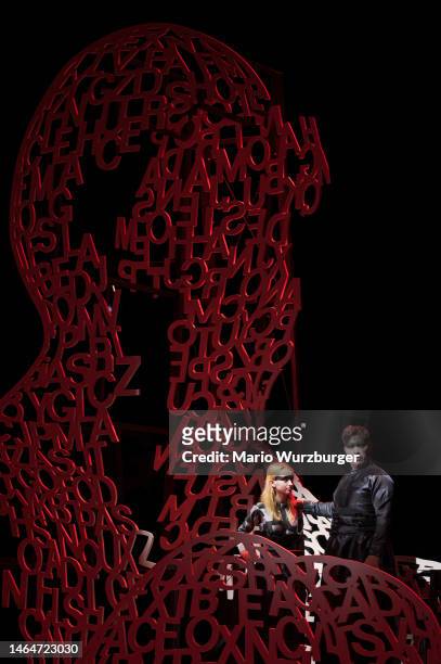 Erwin Schrott as Banco during a rehearsal in the Gran Teatre Del Liceu's production of Giuseppe Verdi's "Macbeth" Opera directed by Jaume Plensa and...