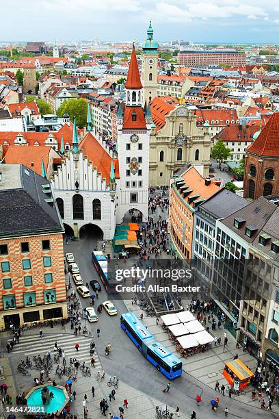 altes rathaus in munich - hanover stock pictures, royalty-free photos & images