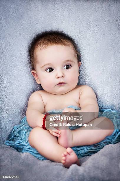 baby boy - baby cotton wool stock pictures, royalty-free photos & images