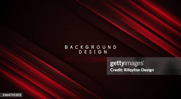 bildbanksillustrationer, clip art samt tecknat material och ikoner med abstract dark black and red technology geometric background. modern futuristic background - röd bakgrund