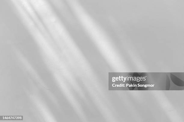 window shadow drop on white color old grunge wall concrete texture as background. - schatten stock-fotos und bilder