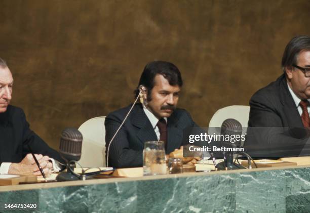 Algerian Foreign Minister Abdelaziz Bouteflika , who is serving as President of the United Nations General Assembly during the current session which...
