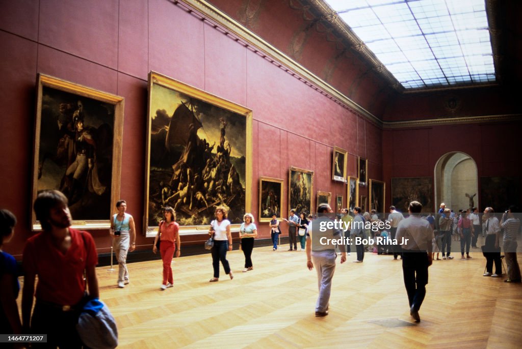 Massive Paintings Inside Louvre Museum