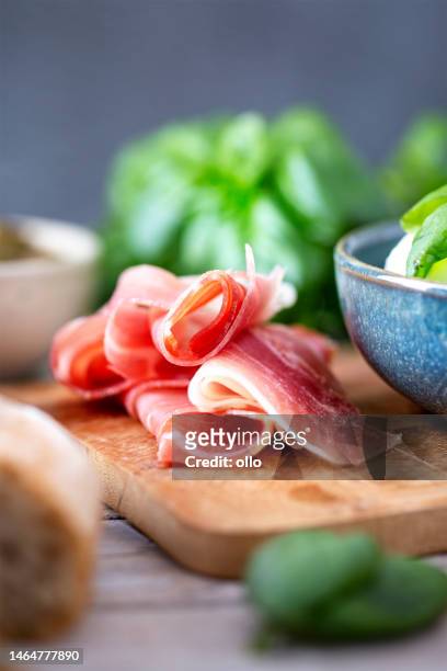antipasti - prosciutto stock pictures, royalty-free photos & images