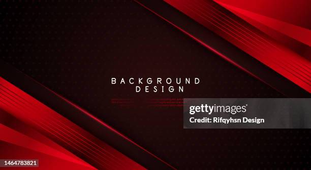 abstrakter geometrischer hintergrund aus dunkelschwarzer und roter technologie. moderner futuristischer hintergrund - silver-glitter-white-background stock-grafiken, -clipart, -cartoons und -symbole