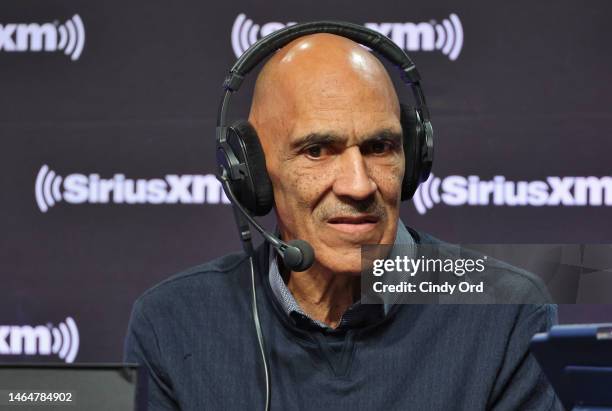 Hall of Fame coach Tony Dungy attends SiriusXM At Super Bowl LVII on February 10, 2023 in Phoenix, Arizona.