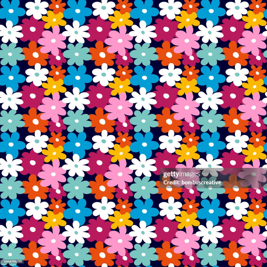 Daisy Flower Pattern Design High-Res Vector Graphic - Getty Images