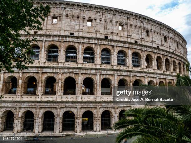 Colseom In Rome Exterior Of The Roman Colosseum In The City Of Rome High-Res Stock ...