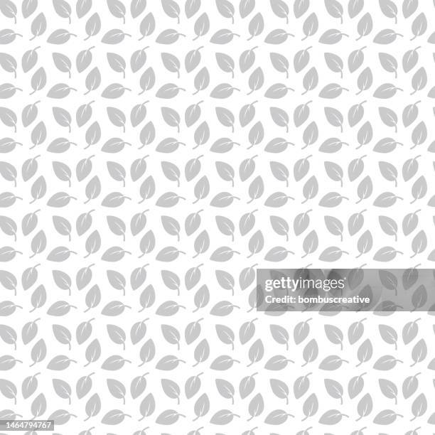 leaf green life pattern - foliate pattern stock illustrations