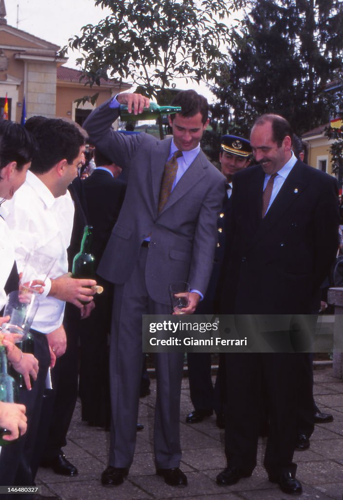 Prince Felipe in Asturias