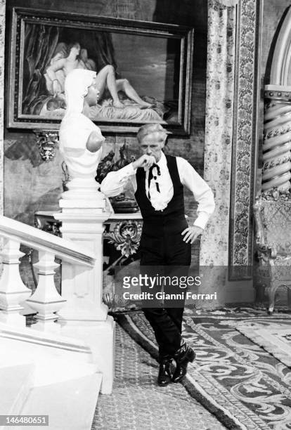American actor Richard Widmark during the filming of the movie 'A Talent for Loving Madrid, Spain. .