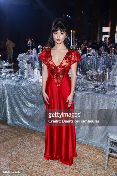Rowan Blanchard attends the Rodarte show during New York Fashion Week: The Shows at Williamsburg Savings Bank on February 10, 2023 in New York City.