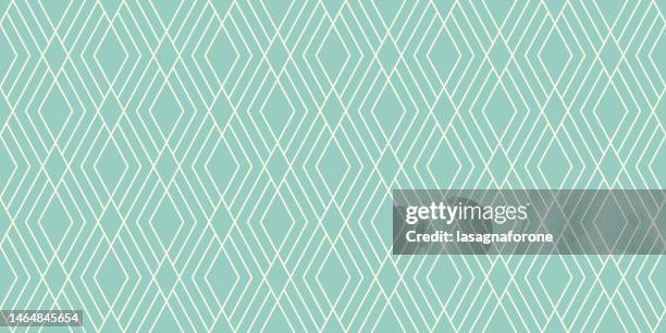 seamless geometric vector pattern - green argyle stock illustrations