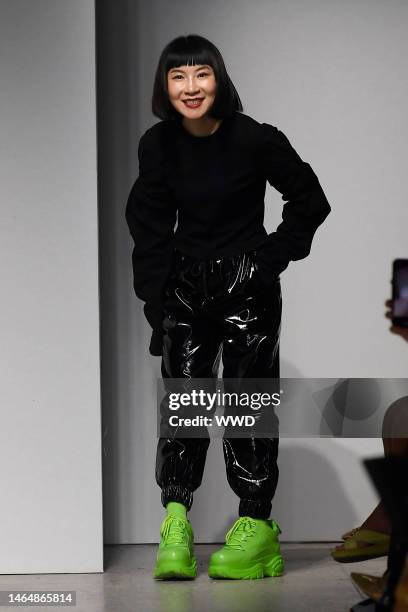 Anna Chang on the catwalk