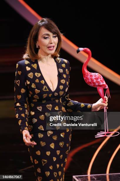 Chiara Francini attends the 73rd Sanremo Music Festival 2023 at Teatro Ariston on February 10, 2023 in Sanremo, Italy.