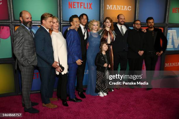 Left to Right -- Geoffrey Cantor, unknown, unknown, Billy Magnussen, Trudie Styler, Rome Kanda, Cary Fukunaga, Julia Garner, Aaralyn Anderson, Emma...