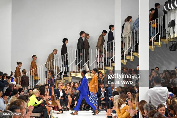 Models on the catwalk