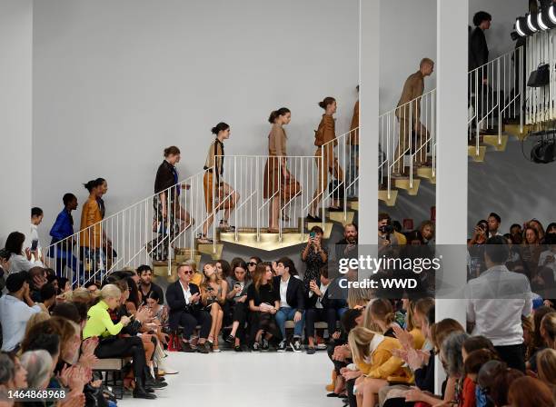 Models on the catwalk