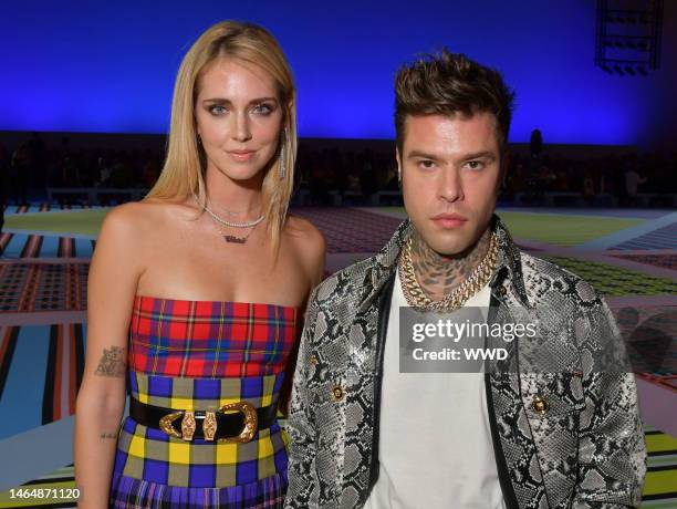 Chiara Ferragni and Fedez in the front row