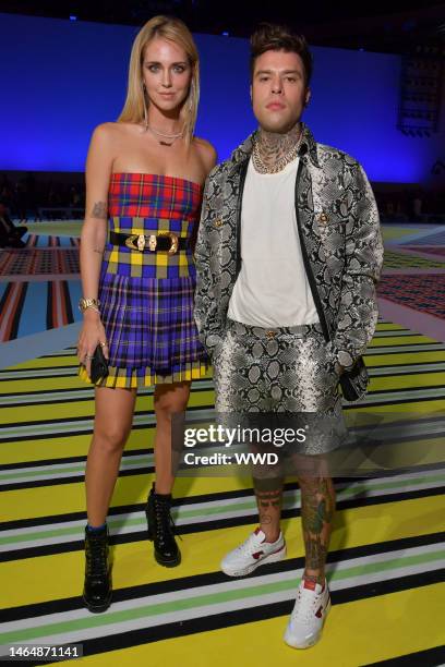 Chiara Ferragni and Fedez in the front row