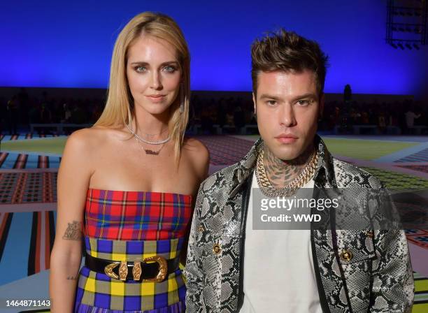 Chiara Ferragni and Fedez in the front row