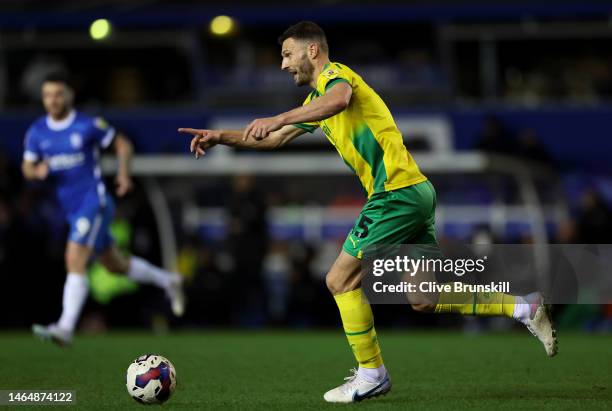 Erik Pieters of West Bromwich Albion in action during the Sky Bet Championship between Birmingham City and West Bromwich Albion at St Andrews on...