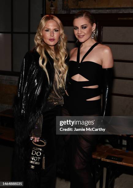 Rachel Zoe and Kelsea Ballerini attend the Prabal Gurung show during New York Fashion Week: The Show at New York Public Library on February 10, 2023...