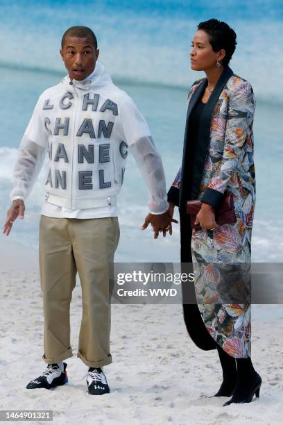 Pharrell Williams and Helen Lasichanh in the front row