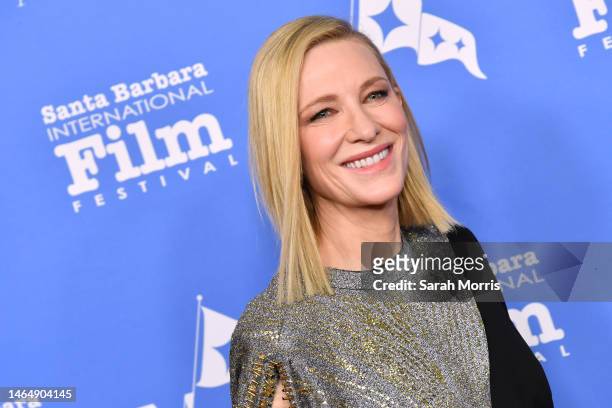 Cate Blanchett attends the Outstanding Performer of the Year Award honoring Cate Blanchett during the 2023 Santa Barbara International Film Festival...