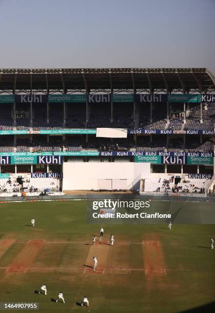 General view during day three of the First Test match in the series between India and Australia at Vidarbha Cricket Association Ground on February...