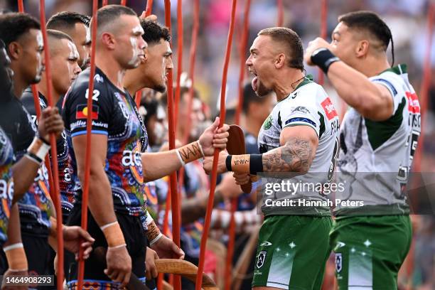 James Fisher-Harris of the Maori All Stars ahead of the 2023 NRL All Stars match between Indigenous All Stars and Maori All Stars at Rotorua...