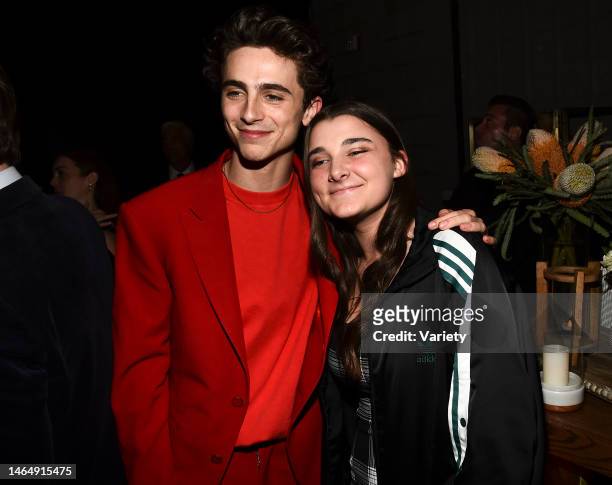 Timothee Chalamet and Elisabeth Anne Carell