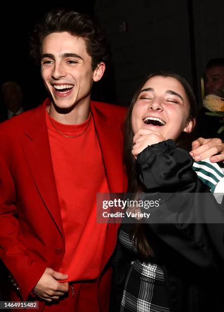 Timothee Chalamet and Elisabeth Anne Carell