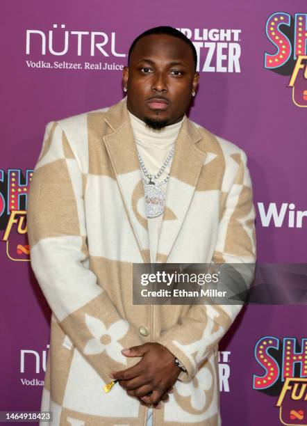 LeSean McCoy attends Shaq's Fun House Big Game Weekend at Talking Stick Resort on February 10, 2023 in Scottsdale, Arizona.