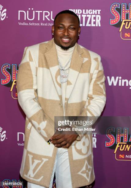 LeSean McCoy attends Shaq's Fun House Big Game Weekend at Talking Stick Resort on February 10, 2023 in Scottsdale, Arizona.