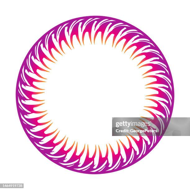 circle frame-border - circle border stock illustrations