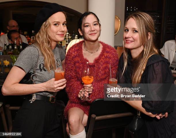 Brie Larson, Michelle Zauner of Japanese Breakfast and guest attend dinner celebrating Rodarte and NYFW: The Shows at Jac’s On Bond on February 10,...