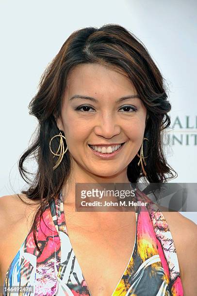 Actress Ming-Na arrives at T.H.E. Event at Calabasas Tennis and Swim Center on June 9, 2012 in Calabasas, California.