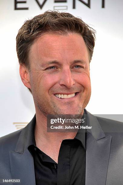 Actor and host for T.H.E Event Chris Harrison arrives at T.H.E. Event at Calabasas Tennis and Swim Center on June 9, 2012 in Calabasas, California.