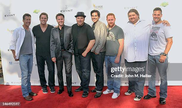 The Band From TV Actors James Denton, Bob Guiney, host for T.H.E. Event Chris Harrison Greg Grunberg, Eddie Matos, Scott Grimes, Jorge Garcia and...