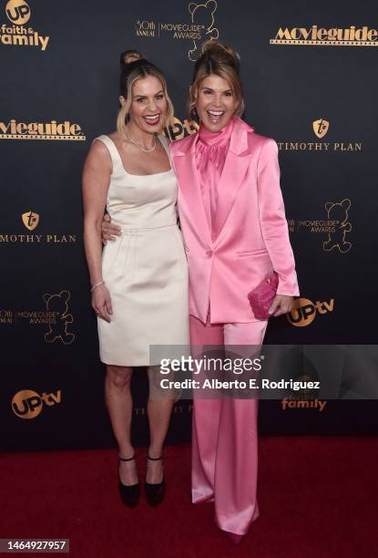 Candace Cameron Bure and Lori Loughlin attend the 30th Annual Movieguide Awards at Avalon Hollywood & Bardot on February 10, 2023 in Los Angeles,...