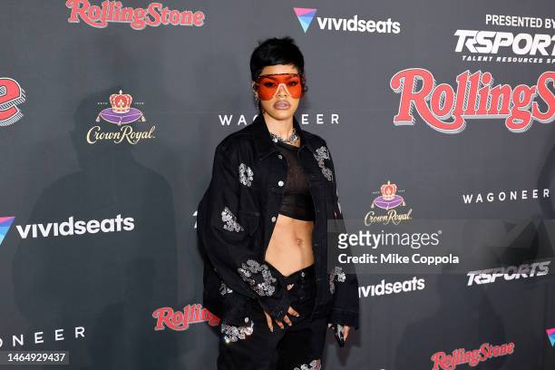 Teyana Taylor attends the 2023 Rolling Stone Super Bowl Party at The Clayton House on February 10, 2023 in Scottsdale, Arizona.