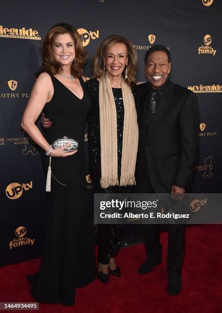 Kathy Ireland, Marilyn McCoo and Billy Davis Jr. Attend the 30th Annual Movieguide Awards at Avalon Hollywood & Bardot on February 10, 2023 in Los...