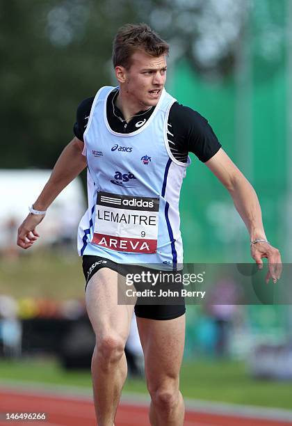 Christophe Lemaitre of France wins the 200m final during the 2012 French Elite Athletics Championships at the Stade du Lac de Maine on June 17, 2012...