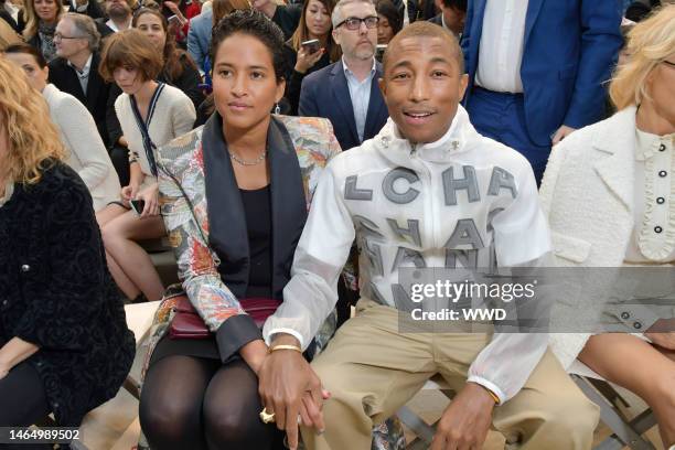 Pharrell Williams and Helen Lasichanh in the front row