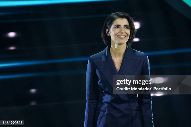 Italian singer Giorgia Todrani at 73 Sanremo Music Festival. Fourth evening. Sanremo , February 10th, 2023
