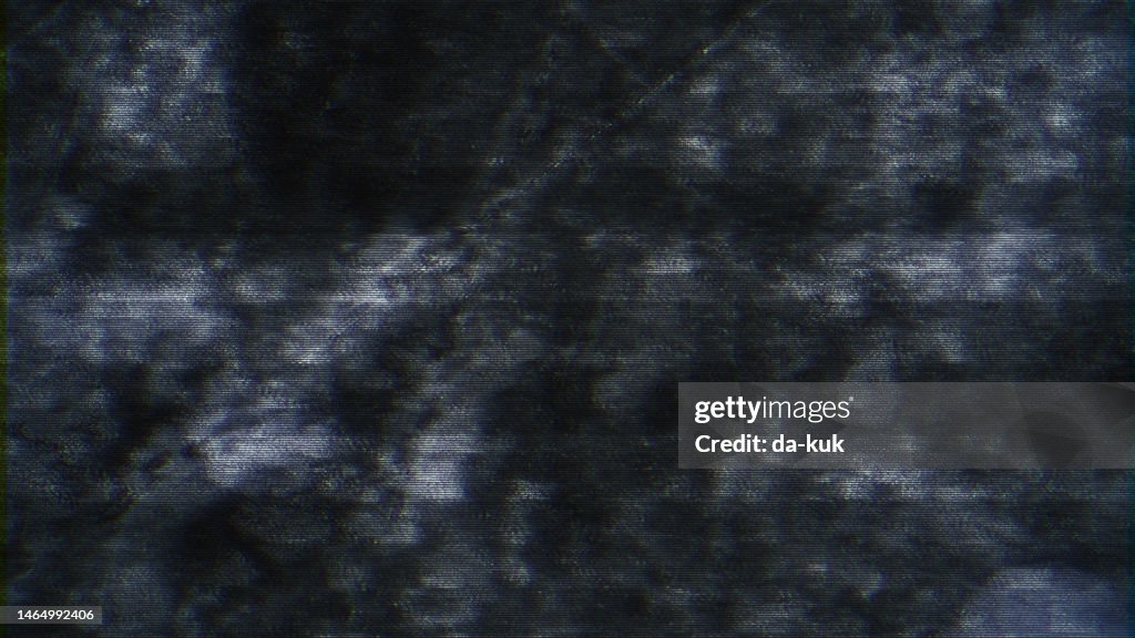 Badly Distorted Bad Tv Signal Interlaced Distorted Vhs Noise Overlay Design Element ...